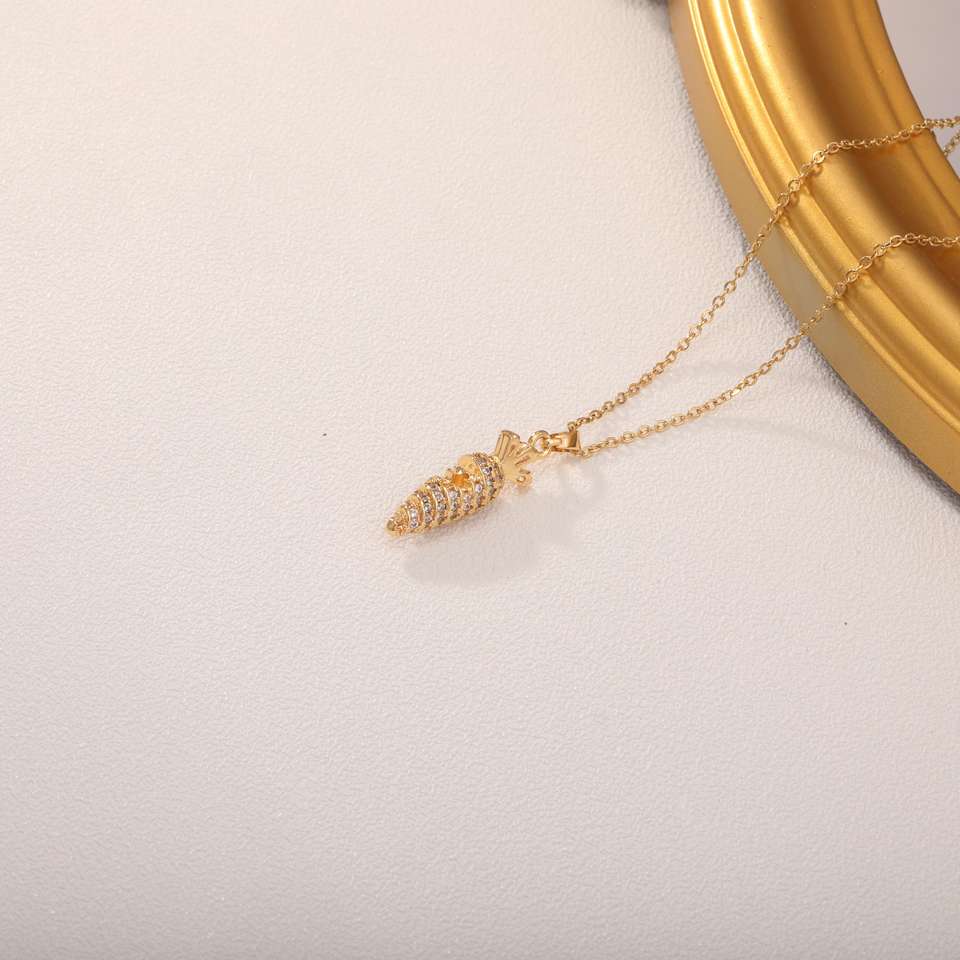 Fashion Simple Lucky Stainless Steel Necklace Creative Design Spoon Fork Pendant Necklace for Festival Gifts